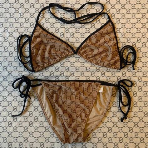 gucci chain swimsuit|gucci bikini etsy.